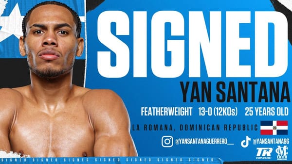 Top Rank Signs Unbeaten Dominican Featherweight KO Artist Yan Santana to Co-Promotional Pact